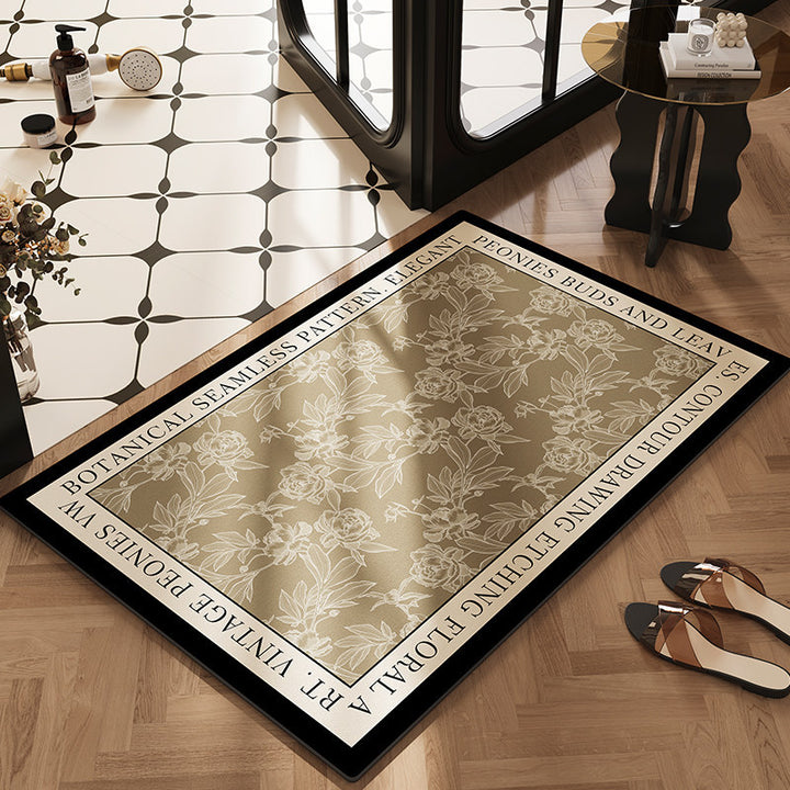 Botanical Design Kitchen Rug Kalsten
