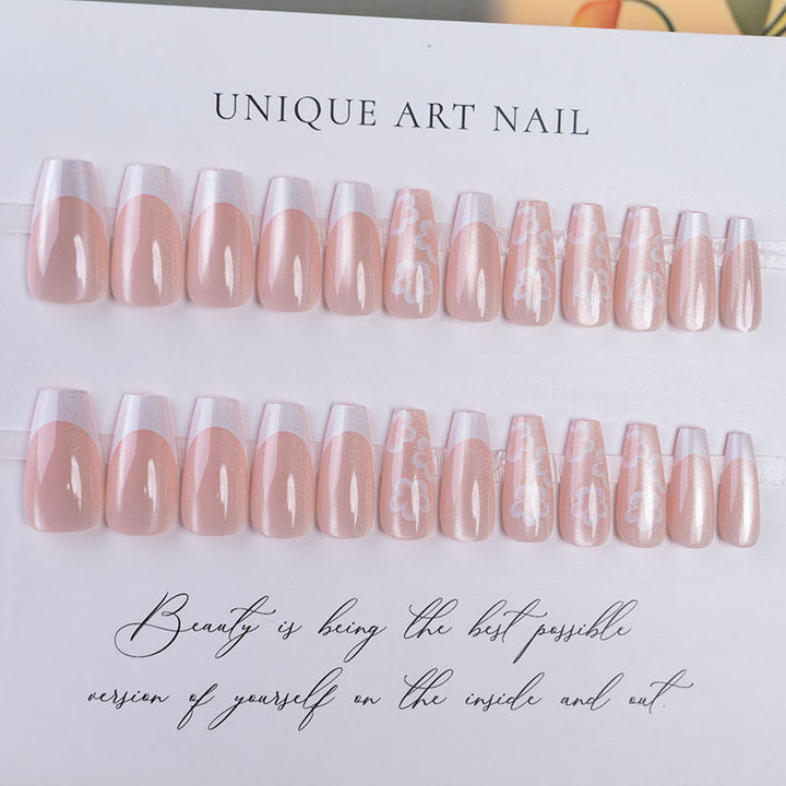 Artistic Floral Press-On Nail Set  1791110564