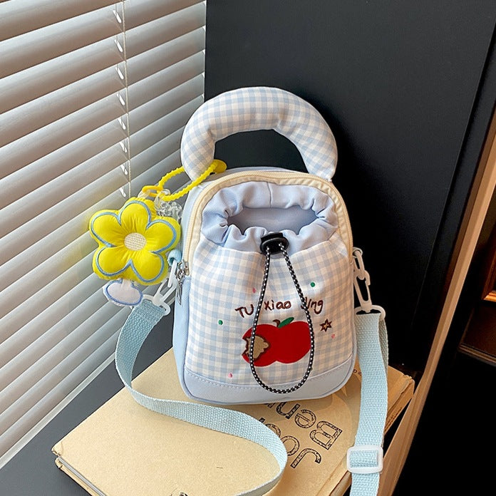 Playful Gingham Print Mini Backpack Kalsten