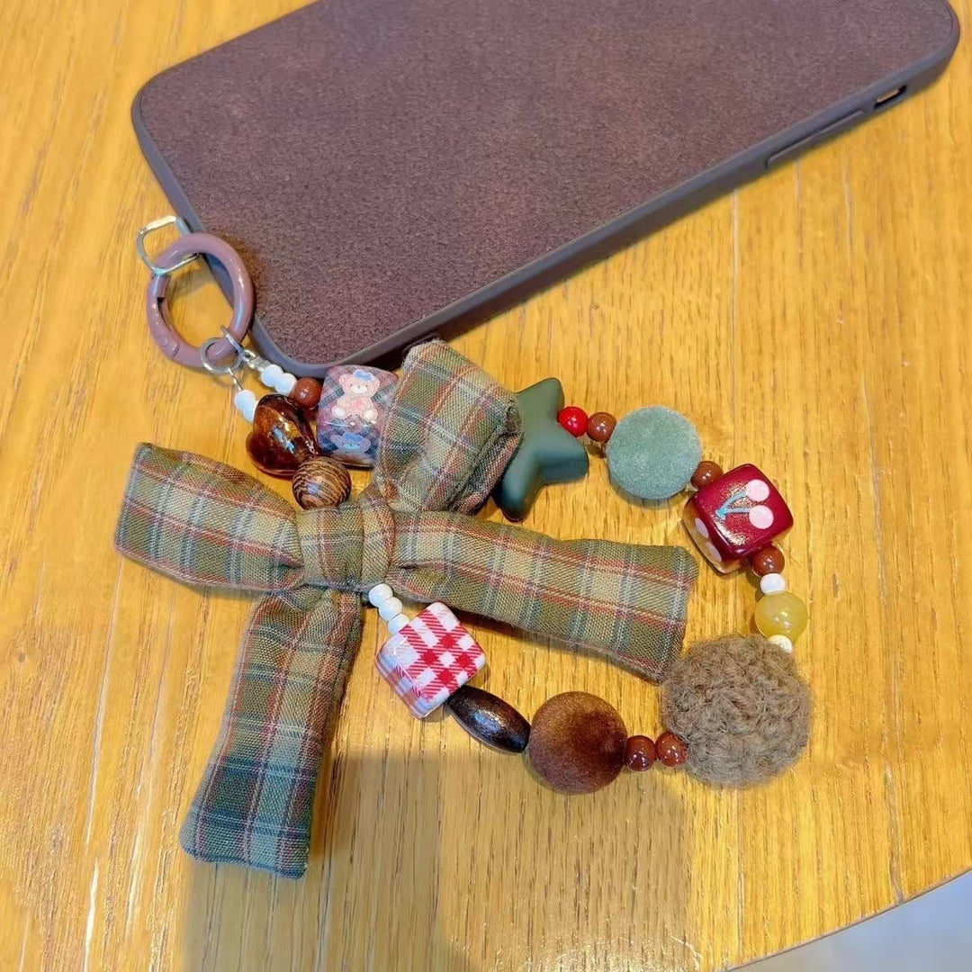 Decorative Beaded Bow Keychain Kalsten