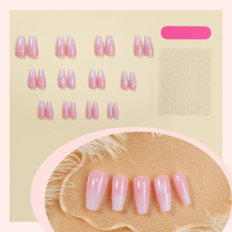 Nail art set with delicate flower and glitter patterns Kalsten