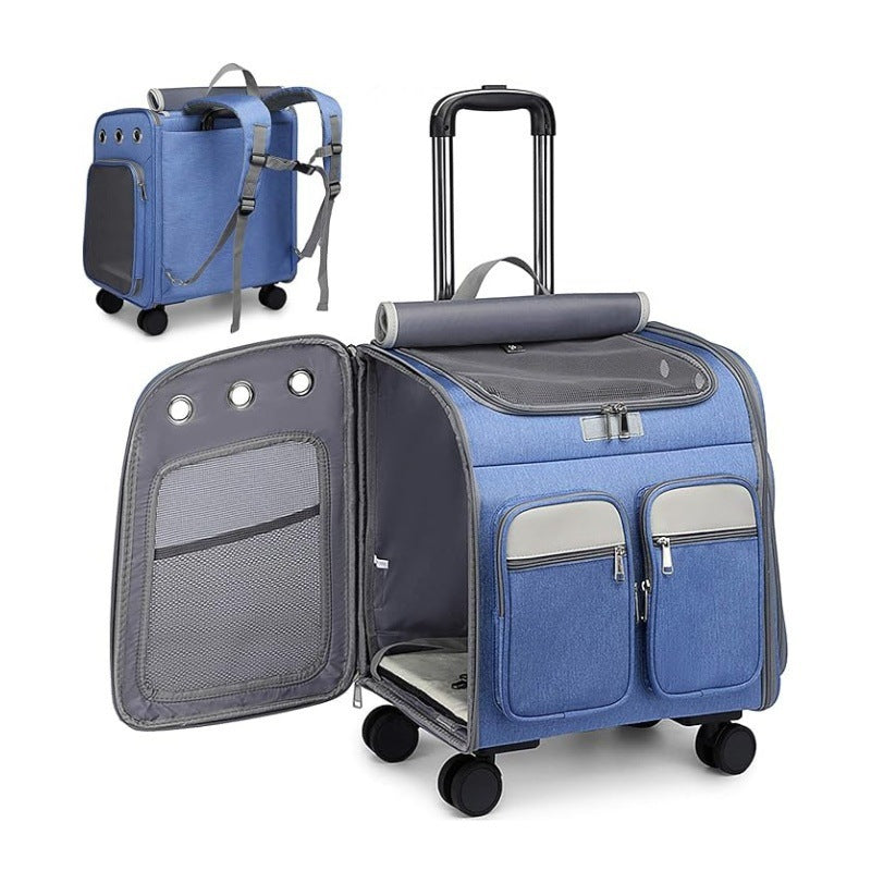 Practical trolley backpack bag with multifunctional compartments Kalsten