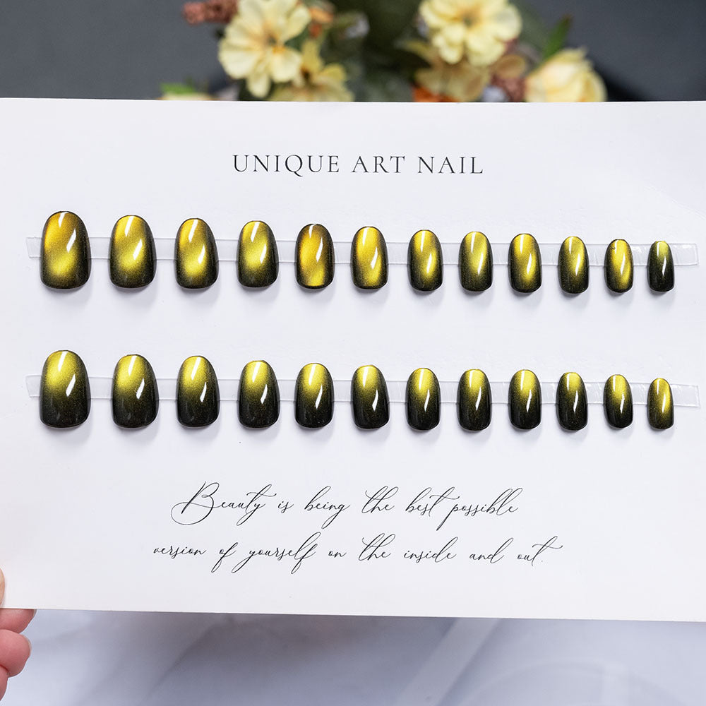 Glossy Long-Lasting Press-On Nail Set