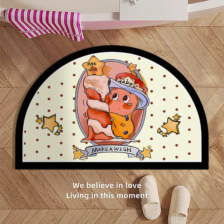 Cute Cartoon Themed Door Mat for Home Entryway