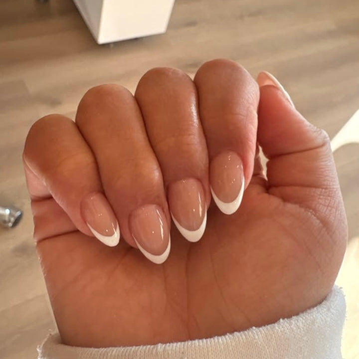 French Tip Gel Nail Art Extensions