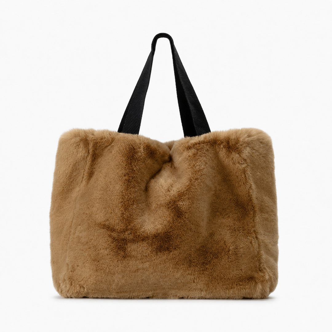 Cozy Faux Fur Tote Bag