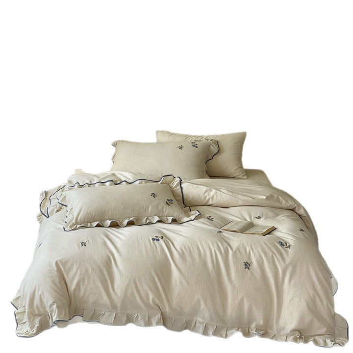 Reversible duvet cover set