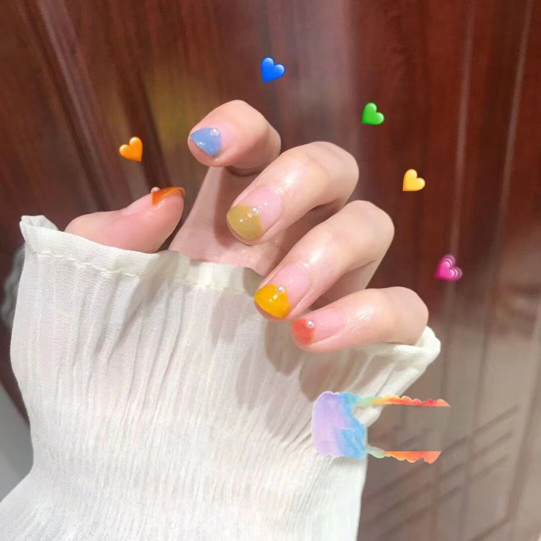 Creative artificial nails with geometric accents Kalsten