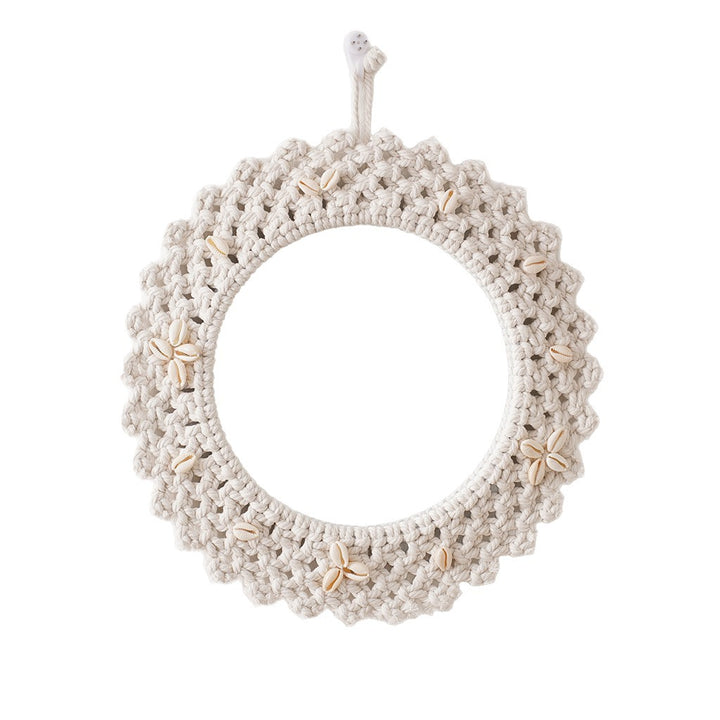 Decorative Macrame Star-Shaped Wall Mirror Kalsten