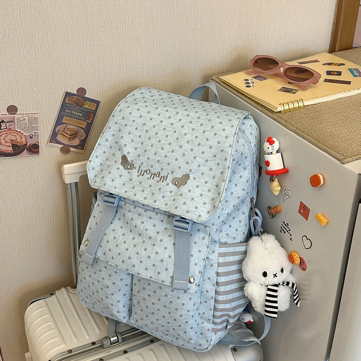 Charming Star-Embellished Casual Backpack Kalsten