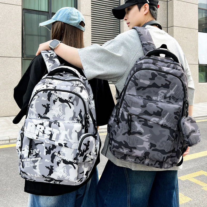 Durable Camouflage Print Backpack Kalsten