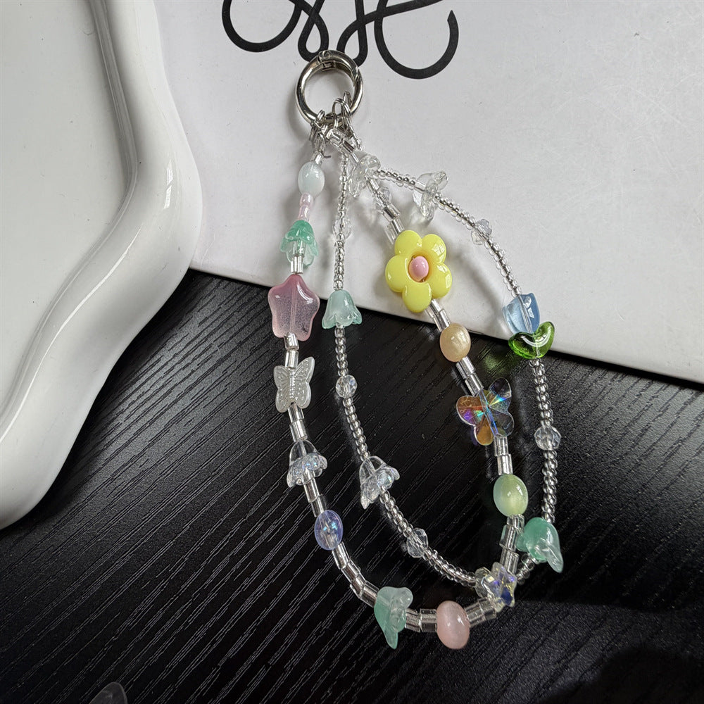 Whimsical Character Beaded Charm Keychain Kalsten