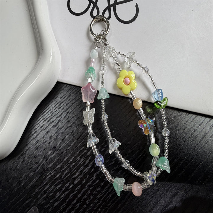 Whimsical Character Beaded Charm Keychain Kalsten