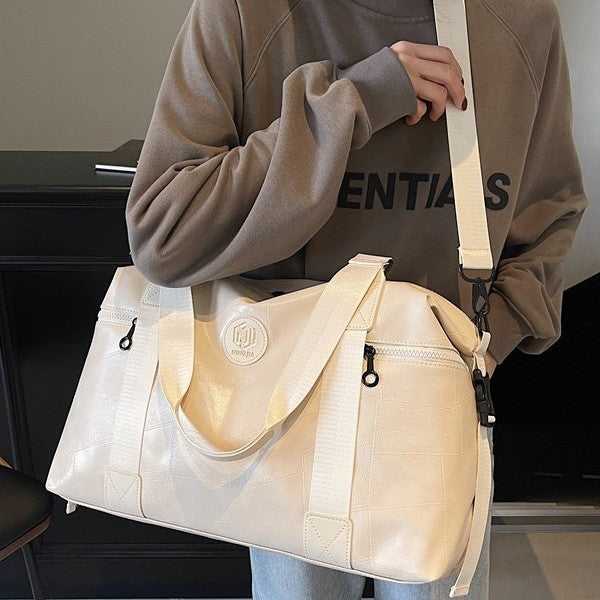 Premium Leather Sports Duffel Bag