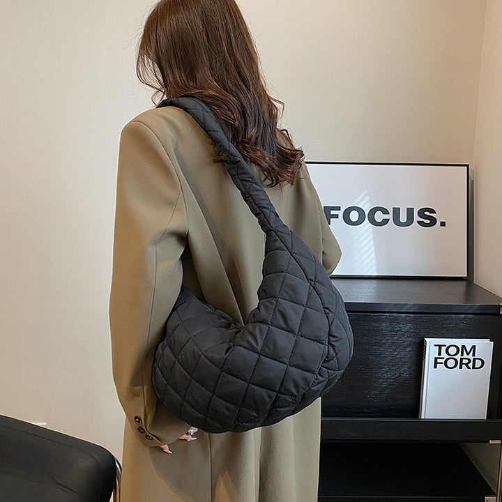 Quilted Hobo Shoulder Bag
