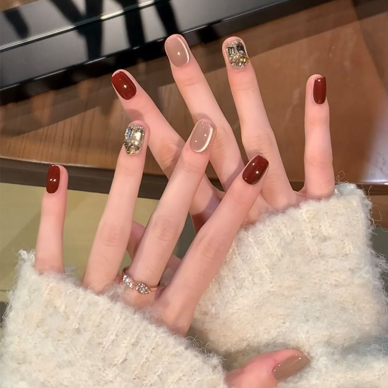 Ombre Press-On Nails with Glossy Finish Kalsten