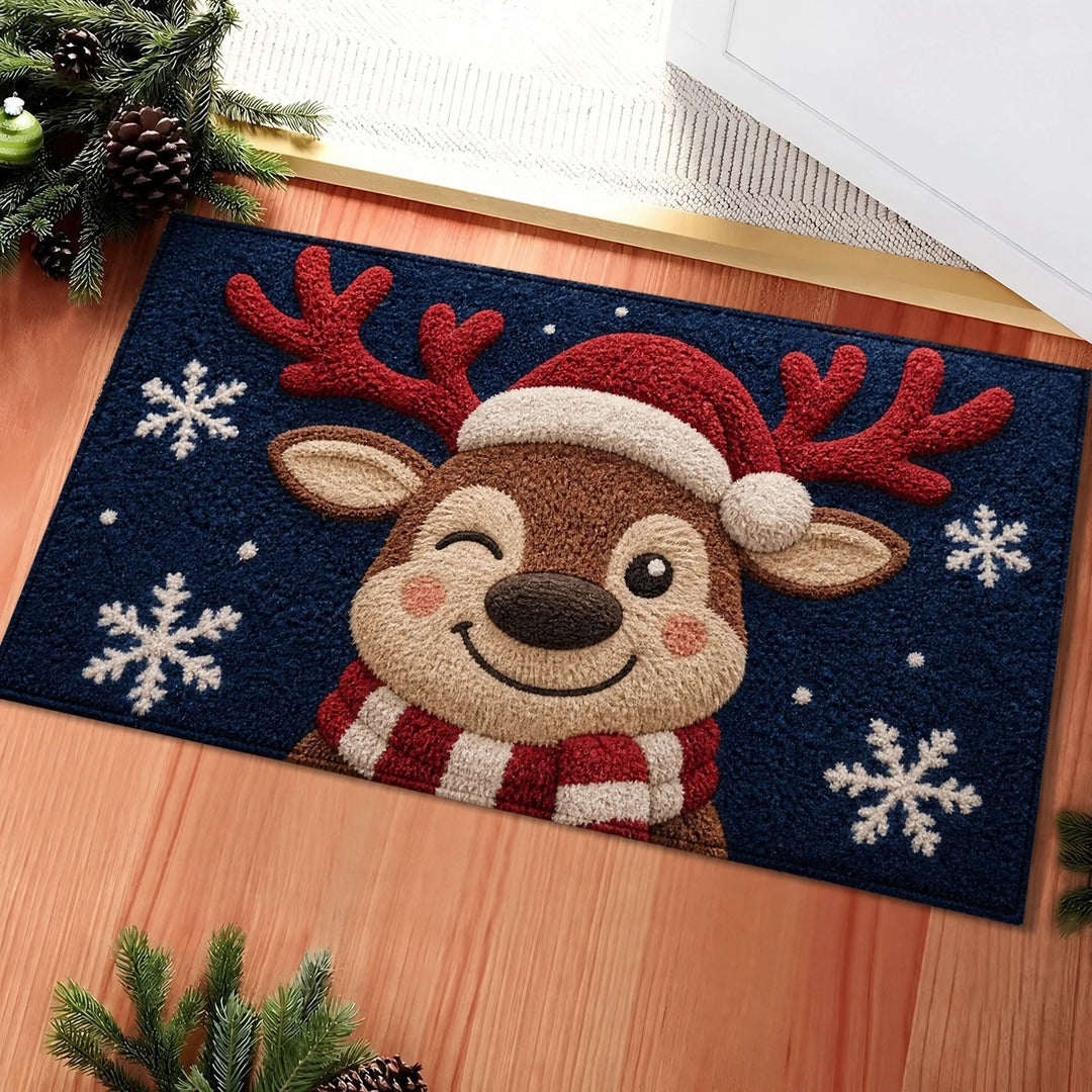 Whimsical Holiday-Themed Floor Mat Kalsten