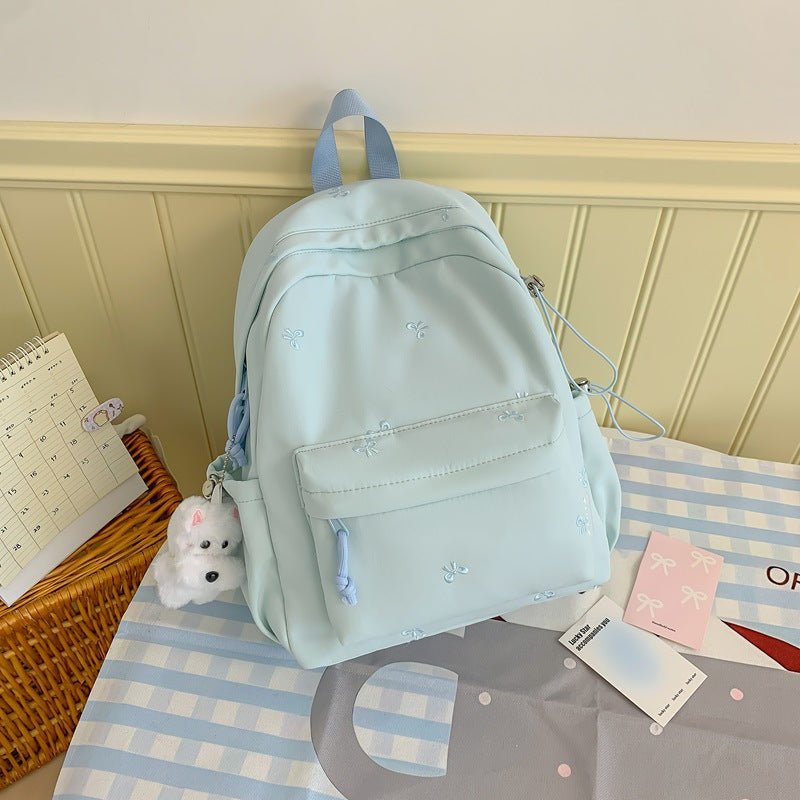 Floral Embroidered Daily Backpack Kalsten