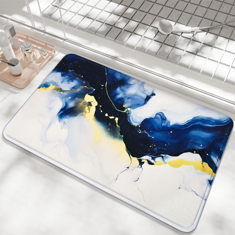 Abstract Marble Design Bath Mat Kalsten