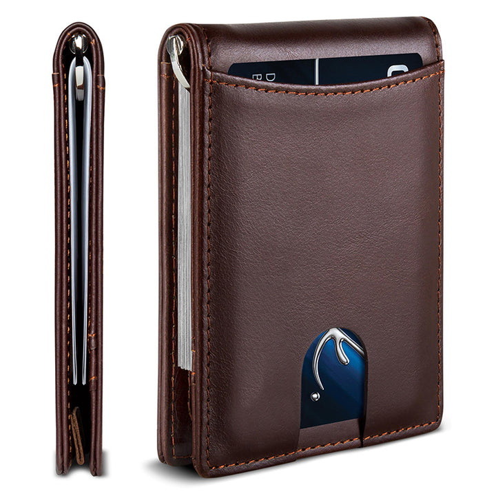 Ultra-Slim RFID-Blocking Leather Cardholder Kalsten