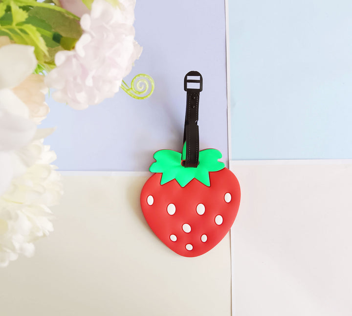 Unisex Novelty Strawberry-Shaped Luggage Tag Kalsten