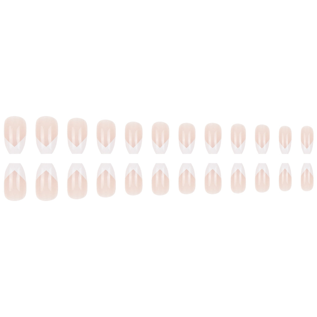Elegant French Tip Press-On Nails Kalsten