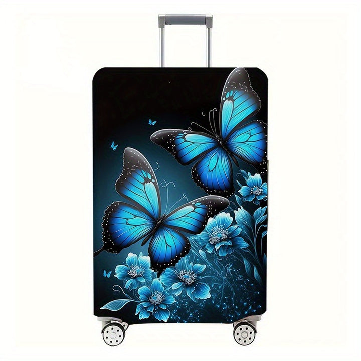 Women's hard-shell suitcase with floral butterfly motifs Kalsten