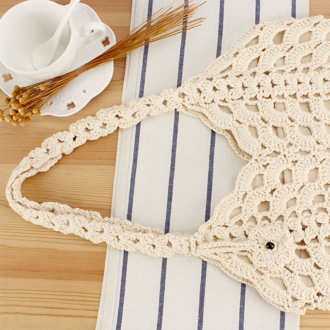 Hand-knotted tote bag with filigree pattern Kalsten