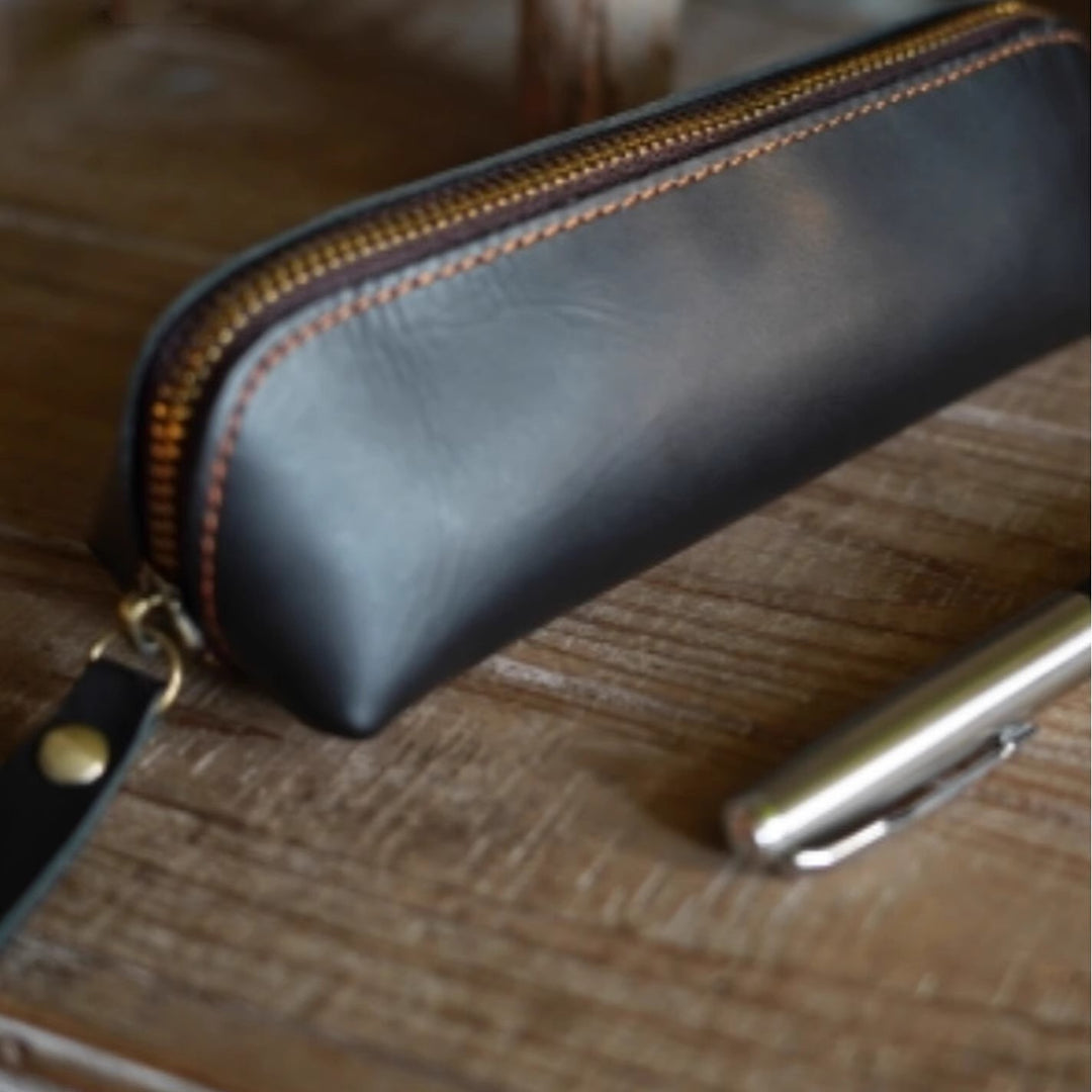 Stylish Leather Pencil Case Kalsten
