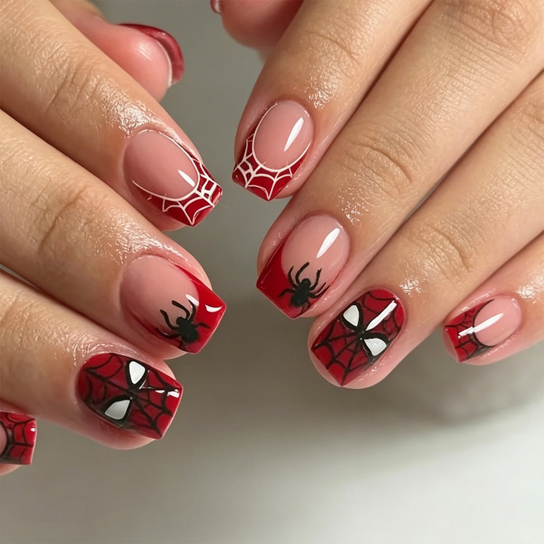 Spider Web Halloween Nail Art Extensions Kalsten