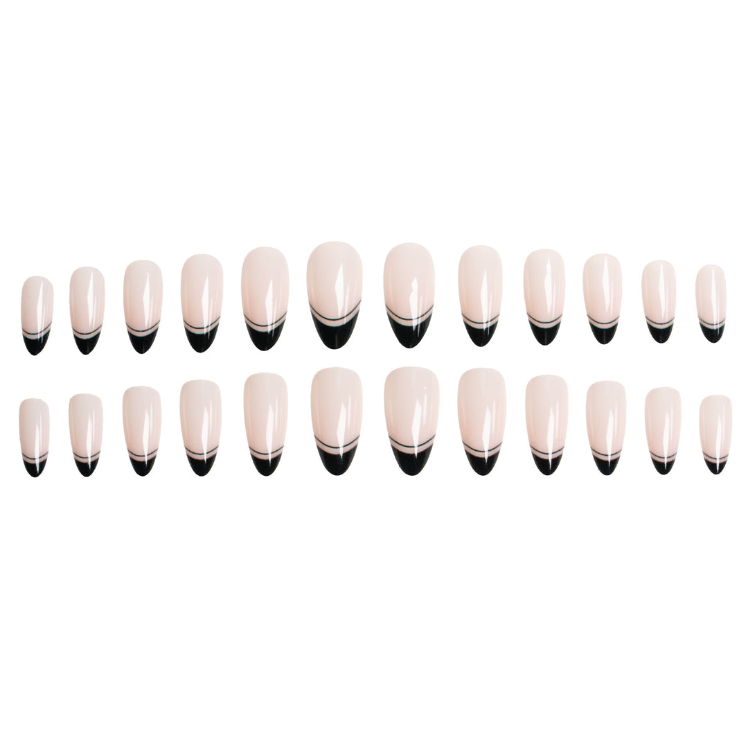 Stylish French Tip Press-On Nails