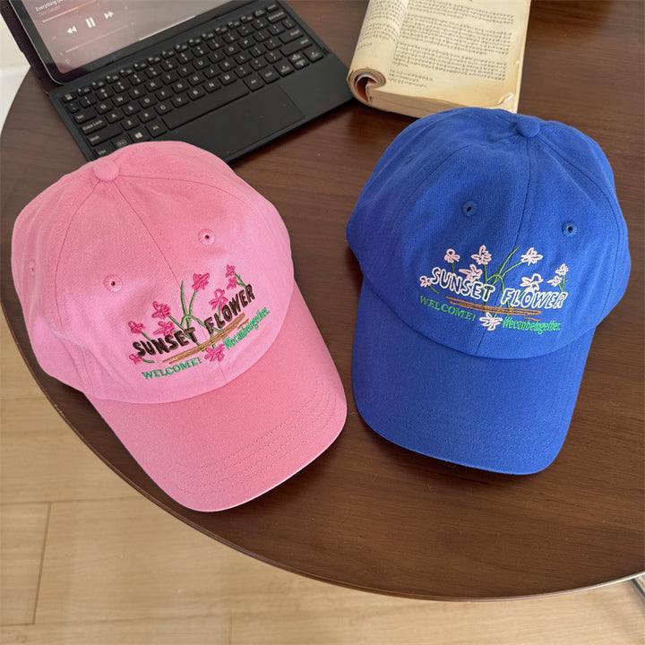 Women's Embroidered Floral Baseball Cap Kalsten