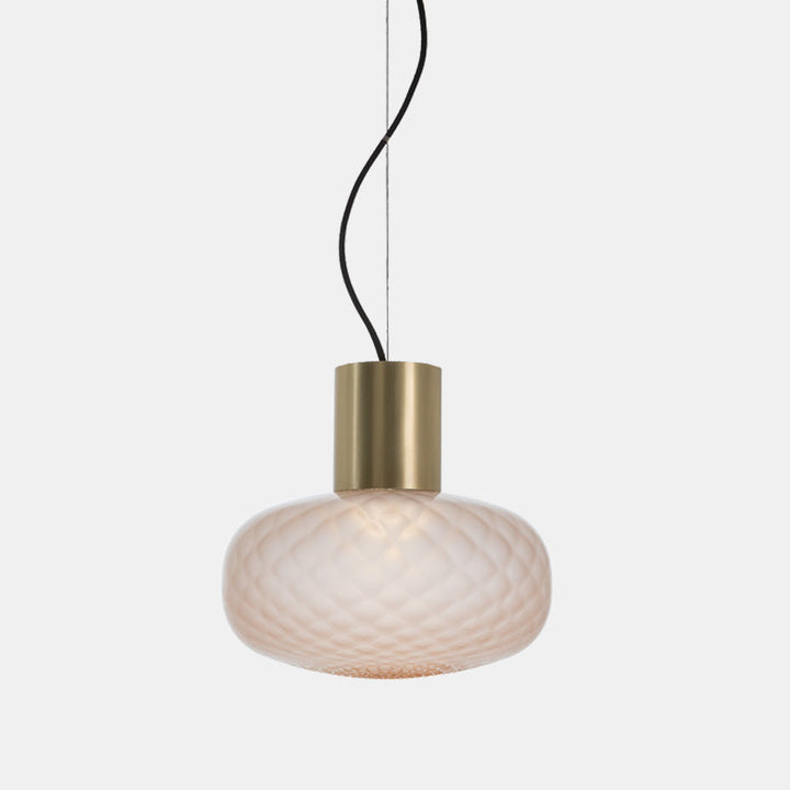 Glass Mushroom Table Lamp with Decorative Base