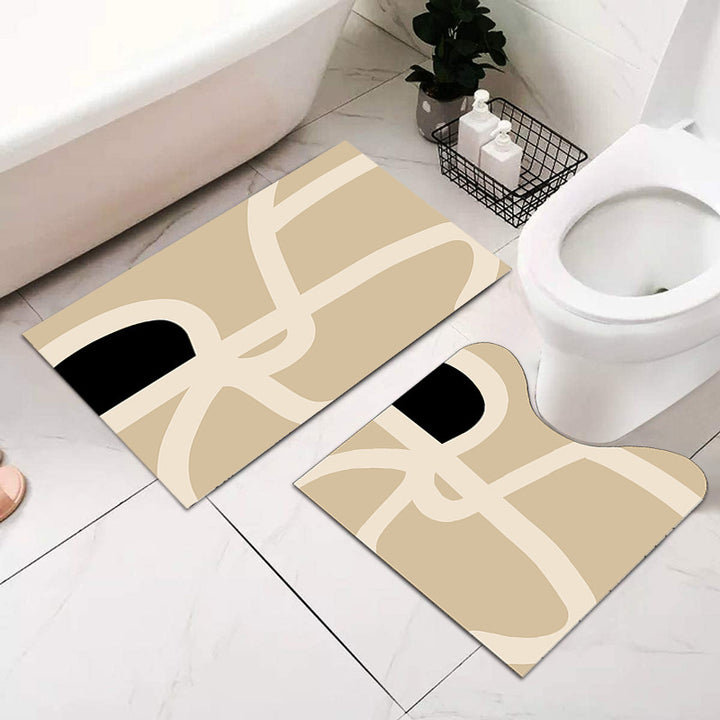 Soft Absorbent Bathroom Mat Set