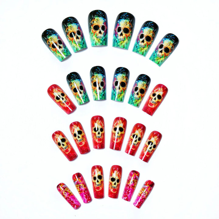 Artistic Skull Nail Art Kalsten