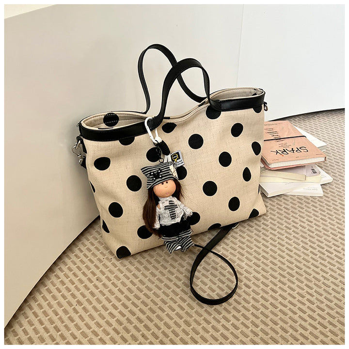 Polka Dot Drawstring Shoulder Bag Kalsten