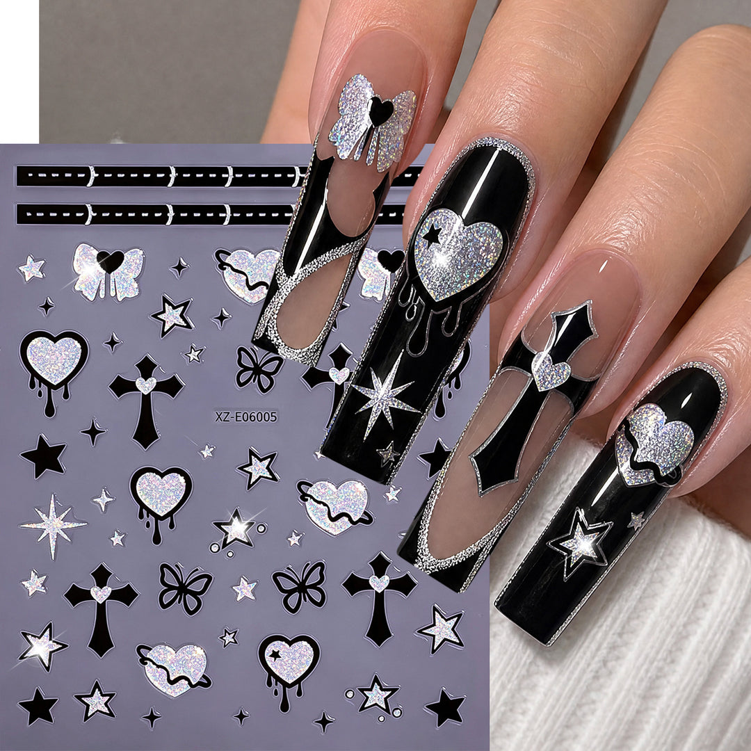 Glow-in-the-Dark Ghost Nail Art Sticker Set