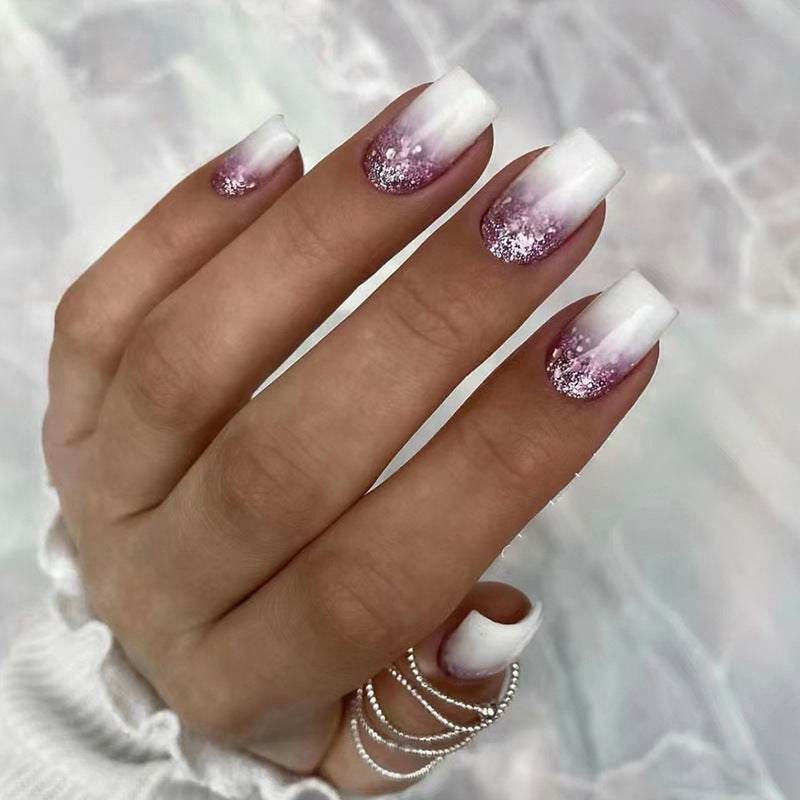 Glamorous Glittery Stiletto Press-On Nails Kalsten