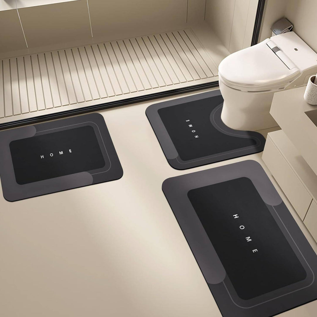 Modern Bathroom Mat Set Kalsten