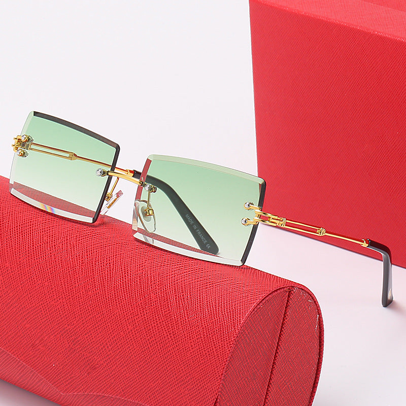 Ladies stylish square sunglasses with luxurious metal accents Kalsten