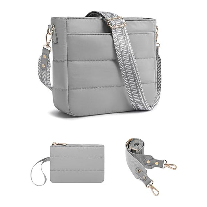 Fashionable shoulder bag with removable card case Kalsten
