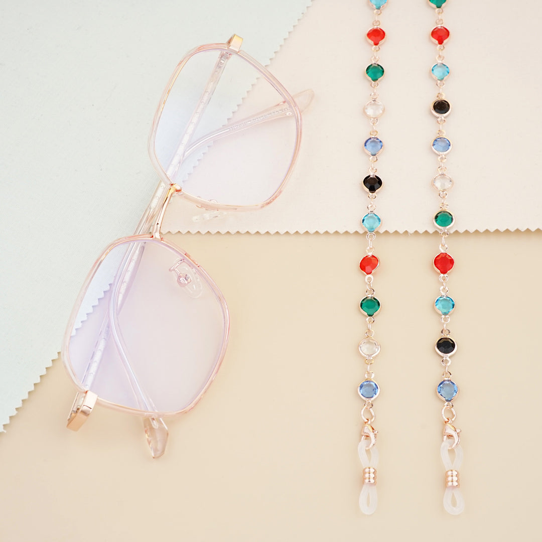 Gemstone-Accented Eyewear Chain Kalsten