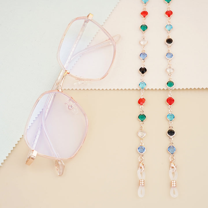 Gemstone-Accented Eyewear Chain Kalsten