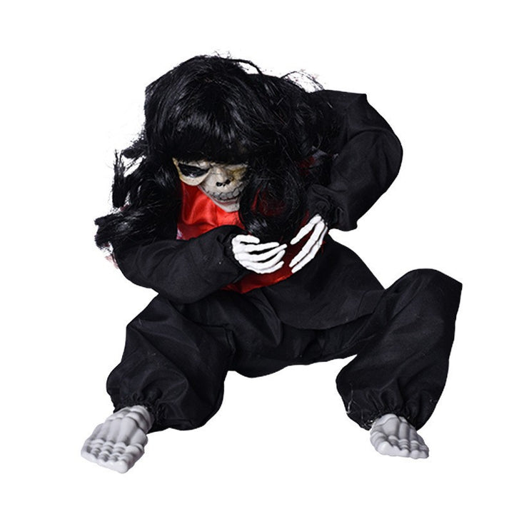 Creepy Sitting Skeleton Doll Kalsten