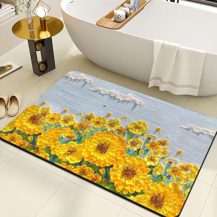 Floral Print Area Rug Kalsten