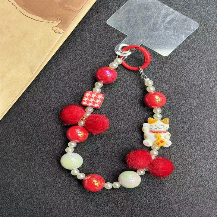 Decorative Bead Keychain Holder Kalsten