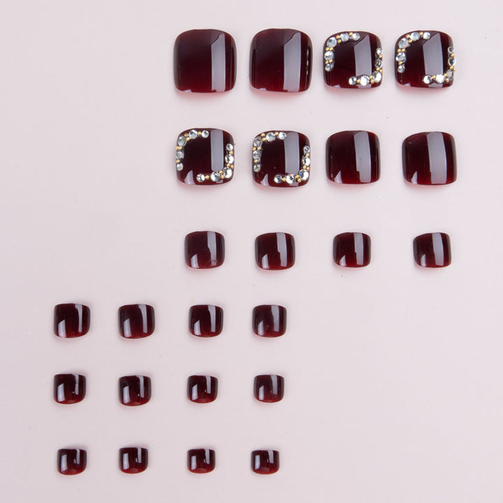Decorative Rhinestone Toe Nail Art  1791110310