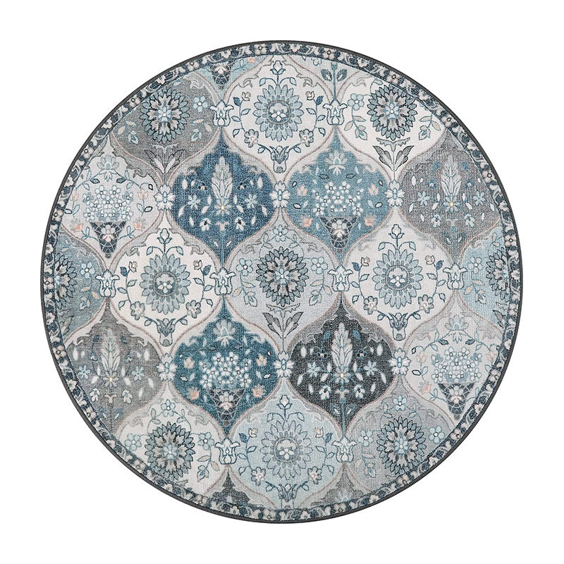 Vintage-Inspired Round Area Rug Kalsten 1791538299
