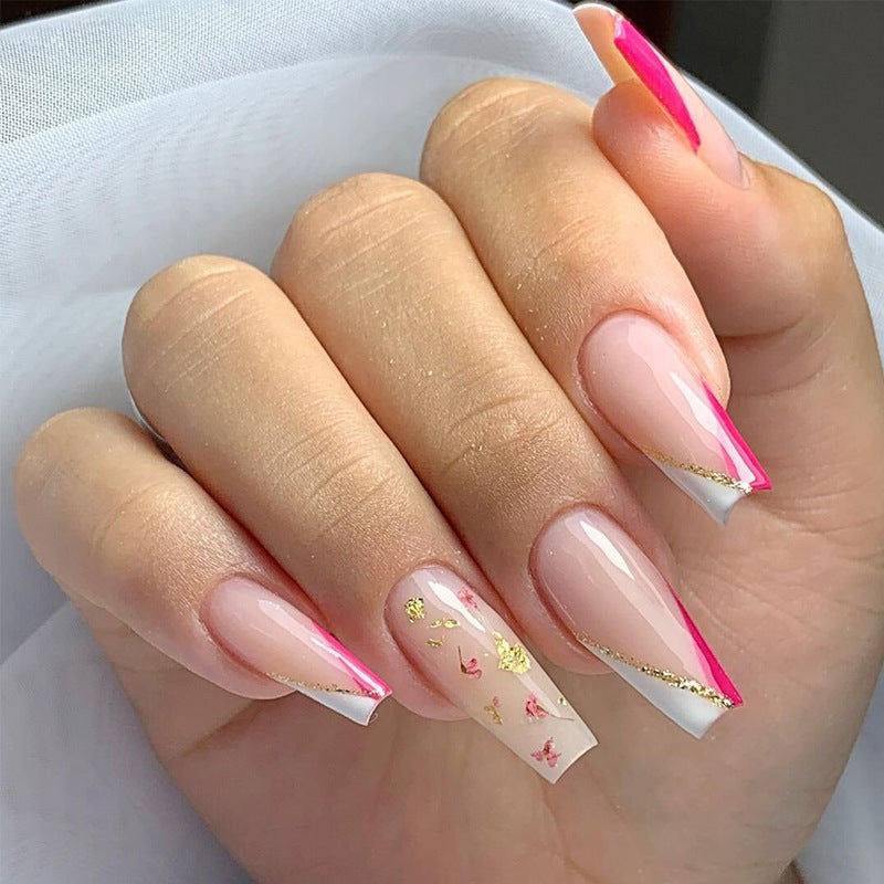 Glamorous Glittery Stiletto Press-On Nails Kalsten