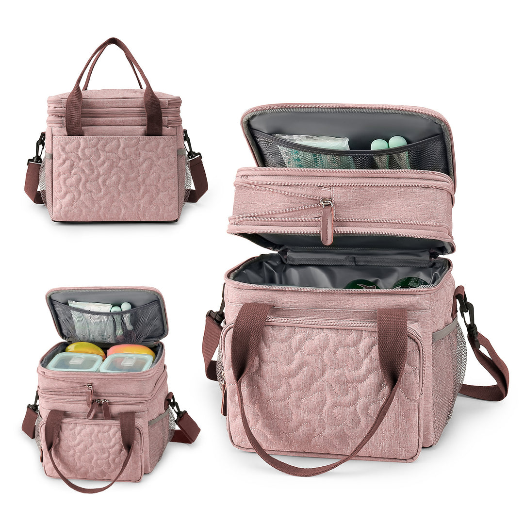 Cooler bag with insulated compartments and reinforced carrying system Kalsten